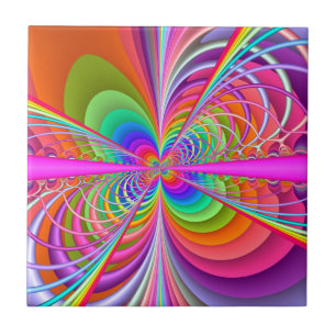 Carreau de céramique de fractale lunatique de