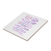 Carreau de céramique de Joshua de 1:9 d'écriture (Côté)