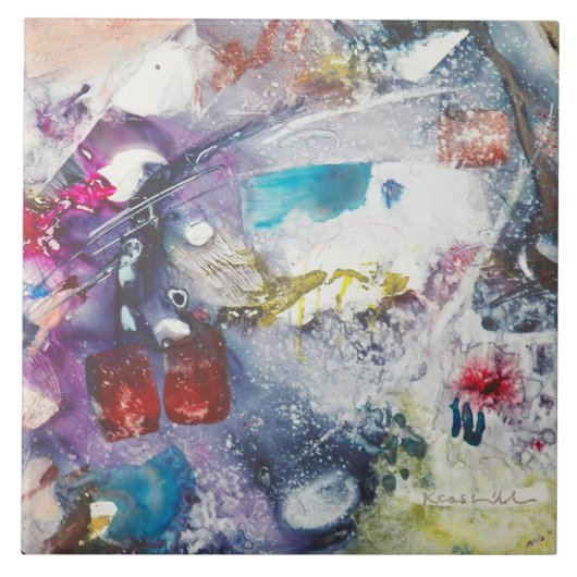 Carreau de céramique de Kay Cassill : "Friture de (Devant)