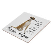 Carreau de céramique de maman de boxeur (Côté)