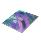 Carreau de céramique de mosaïque de motif bleu (Côté)