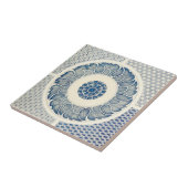 Carreau de céramique de motif chinois de cercle (Côté)