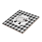 Carreau de céramique de moutons (Côté)