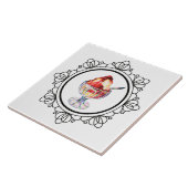 Carreau de céramique de parfait vintage de crème (Côté)