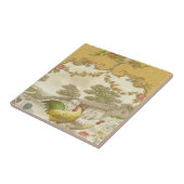 Carreau de céramique de pays de poule française (Côté)