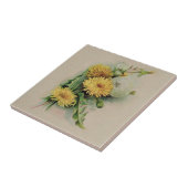 Carreau de céramique de pissenlit antique (Côté)