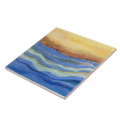 Carreau de céramique de plage abstraite (Côté)