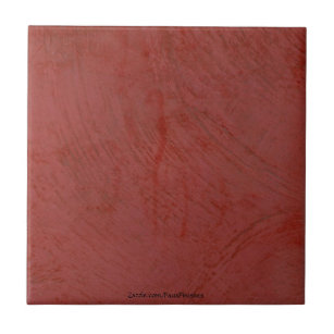 Carreau de céramique de plâtre vénitien rouge