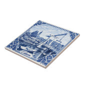 Carreau de céramique de style Delft Blue d'Edam (Côté)
