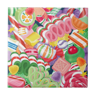 Carreau de céramique de sucrerie démodée de Noël