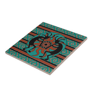 Carreau de céramique de sud-ouest de Kokopelli de