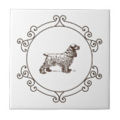 Carreau de céramique décoratif Cocker Spaniel (Devant)