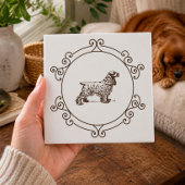 Carreau de céramique décoratif Cocker Spaniel