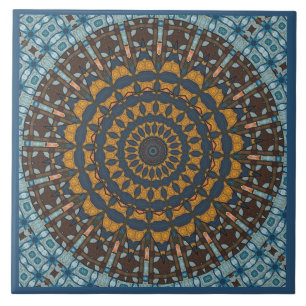 Carreau de céramique décoratif Mandala