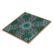 Carreau de céramique décoratif Mandala (Côté)