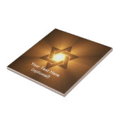 Carreau de céramique d'étoile de David (Côté)