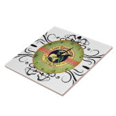 Carreau de céramique d'horloge de chocolat de (Côté)