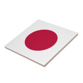 Carreau de céramique Drapeau du Japon (Côté)