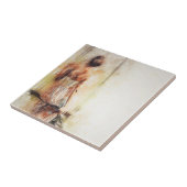 Carreau de céramique Femme rustique (Côté)