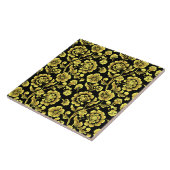 Carreau de céramique floral (Côté)