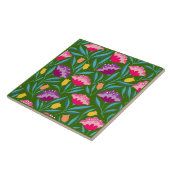 Carreau de céramique floral (Côté)