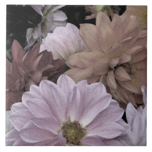 Carreau de céramique floral d'abrégé sur jardin