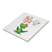 Carreau de céramique Grenouille en notes d'amour A (Côté)
