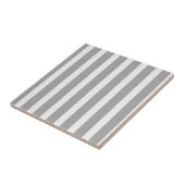 Carreau de céramique gris à rayures (Côté)