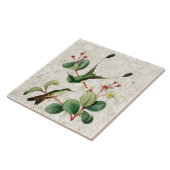 Carreau de céramique initialisé de colibris de (Côté)