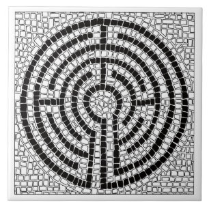 Carreau de céramique LABYRINTH VII 6x6 - Blanc