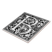 Carreau de céramique - Lettre monogramme B (Côté)