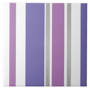Carreau de céramique - Lilas avec éclats d'argent