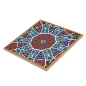 Carreau de céramique mandala décoratif (Côté)