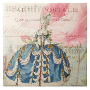 Carreau de céramique Marie Antoinette