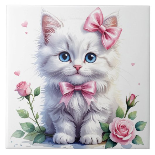 Carreau de céramique mignon (Devant)