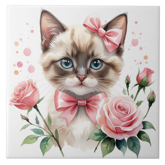 Carreau de céramique mignon (Devant)