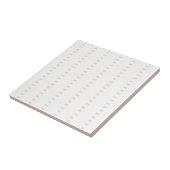 Carreau de céramique moderne classique beige et bl (Côté)