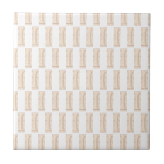 Carreau de céramique moderne classique beige et bl (Devant)