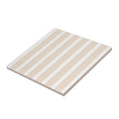 Carreau de céramique moderne classique beige et bl (Côté)