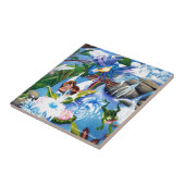 Carreau de céramique peint à la main (Côté)