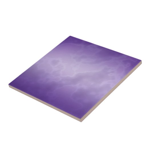 Carreau de céramique pourpre marbré (Côté)