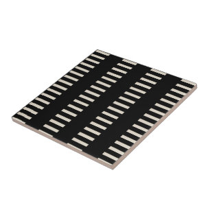 Carreau de céramique rayure noire et beige