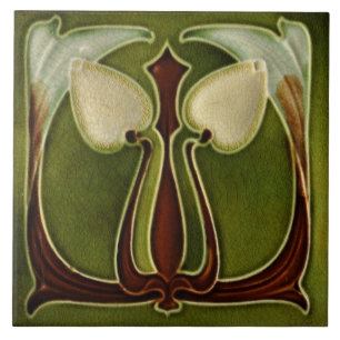 Carreau de céramique - Reproduction Art Nouveau Tu
