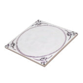 Carreau de céramique rouge de manganèse biblique (Côté)