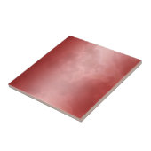 Carreau de céramique rouge marbré (Côté)