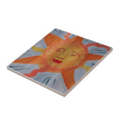 Carreau de céramique Soleil de feu (Côté)