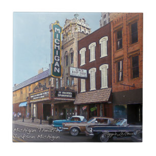 Carreau de céramique - théâtre Jackson Michigan