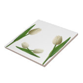 Carreau de céramique Tulipes blanches Floral (Côté)