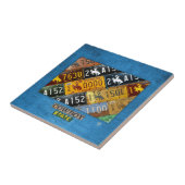 Carreau de céramique V2 de carte de plaque (Côté)