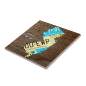 Carreau de céramique V2 de carte de plaque (Côté)